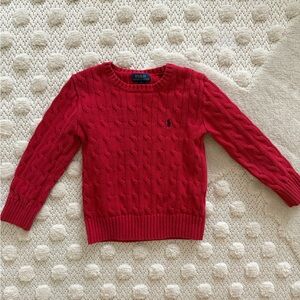 Ralph Lauren boys cableknit sweater